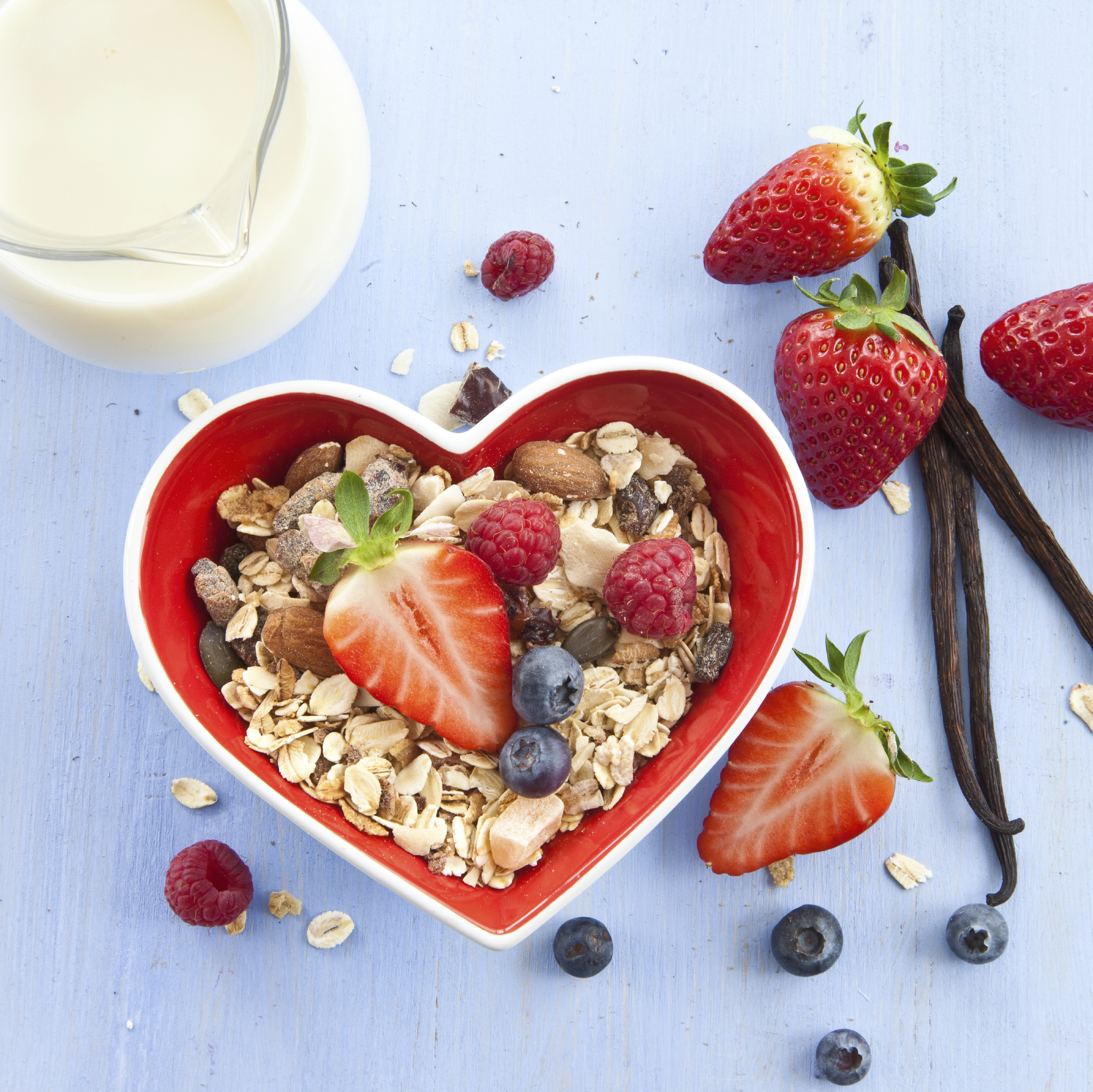 Muesli with fresh berries