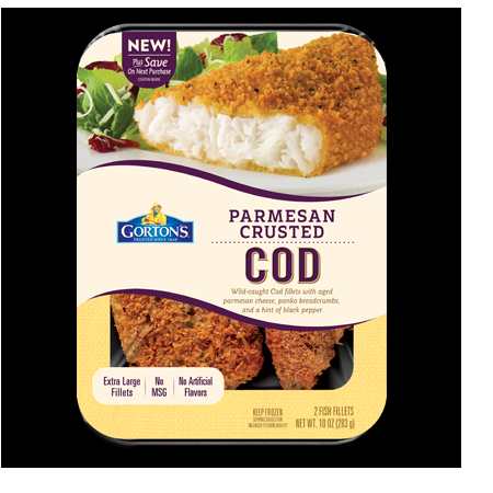 Gortons parm crusted cod