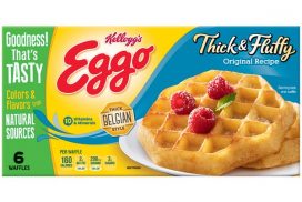 Kelloggs Thick and Fluffy belgian waffles