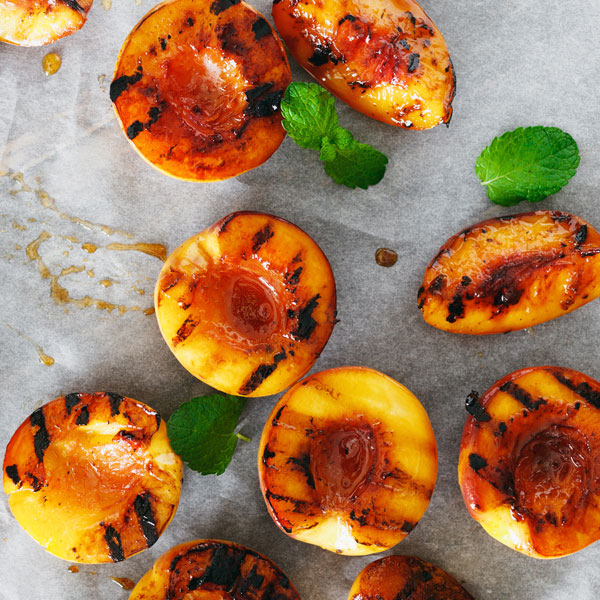 grilled peaches